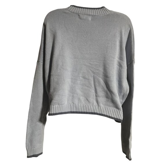 Jessica Simpson Cropped Knit Sweater Womens Size Small Sunday Funday Light Blue - Picture 3 of 7